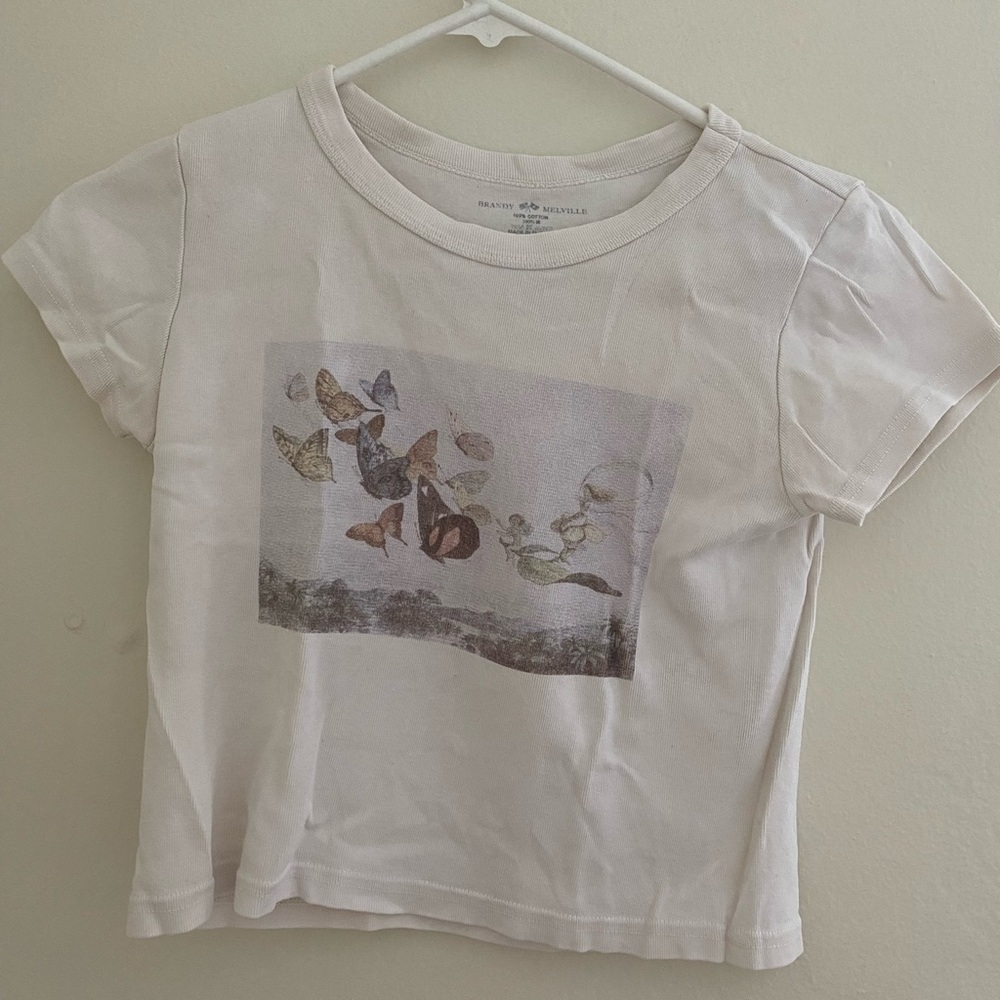 Rare Brandy Melville/John Galt Ashlyn Butterfly Flight Top